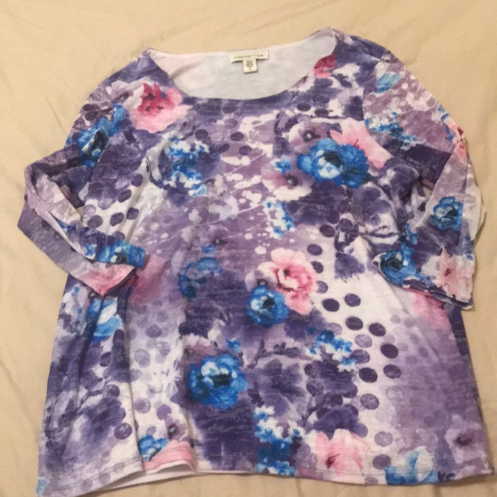 XL multi colored top